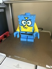 Lego Inspired Big Brick SpongeBob Hero Figure 17cm Tall, 500% Scaled Up 