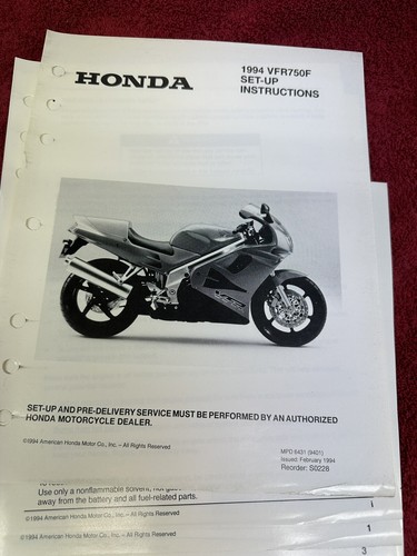 Honda 1994 vfr750r set - honda,