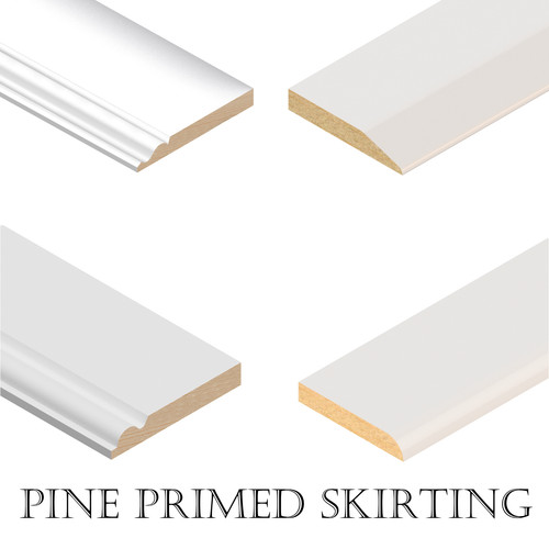 Skirting board white - board,