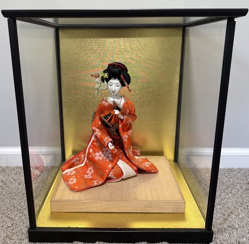 Antique japanese geisha doll - japanese,