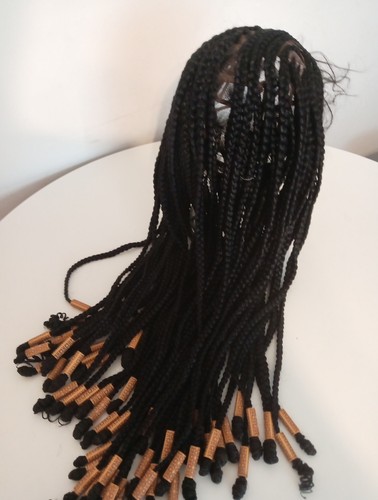 Full lace black wig with - black,