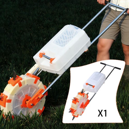 Hand push seeder fertilizer - push,