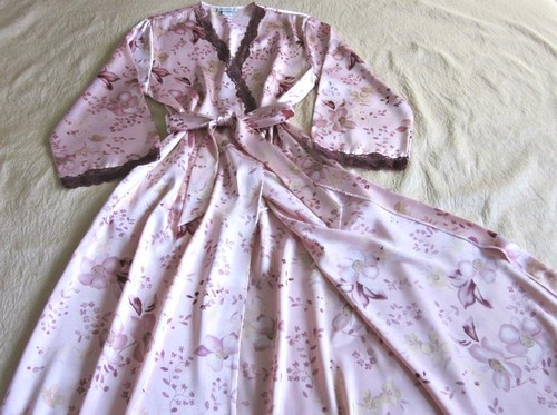Vintage long satin fitted - vintage,