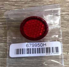 20mm Red Rear Round Motorcycle / Bike Reflector MOT Lega  Tail Tidy Conversion
