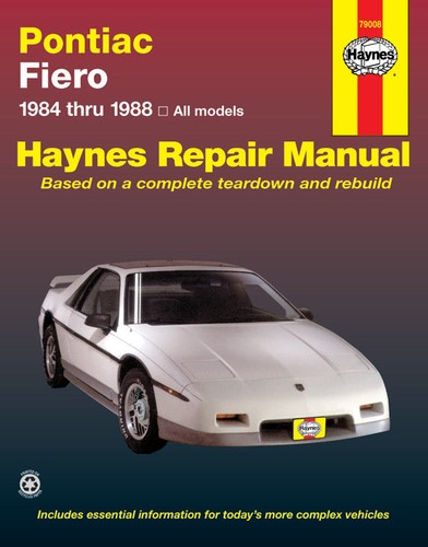 Pontiac fiero - fiero, (1984-1988)