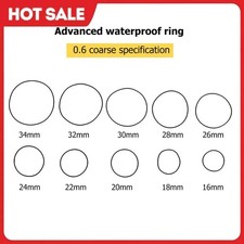 200pcs Waterproof O-Ring Watch Back Seal Gaskets Watch Repair Tool (0.6mm)