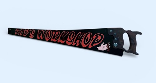Hand painted saw - saw,, dad’s
