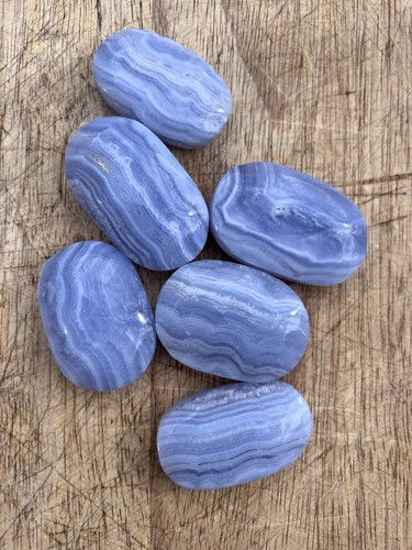 Blue lace agate crystal - lace,
