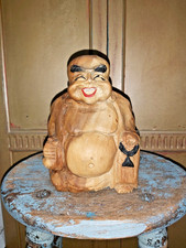 VINTAGE HAND CARVED WOODEN