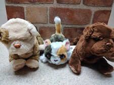 furreal friends 2 2003 Newborn Brown &  Tan Newborn Puppies/ My Mini Cat 