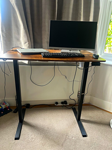 Wood effect top computer - wood,