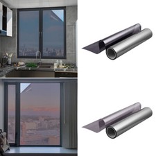 2m Reflective One-Way Mirror Window Film Mirrored Glass Solar Tint Foil Stickers