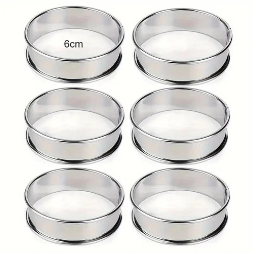 6pcs non stick stainless steel - stainless,