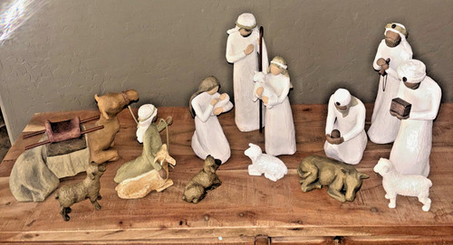 Willow tree nativity piece - 13,