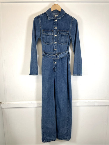 Topshop blue denim long - blue,