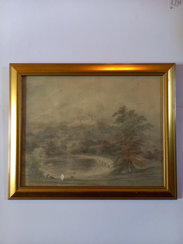 Large antique watercolour