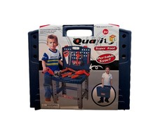 Kids Play Tools Set Construction Toy, Tool Bench Kit, Folding Work Bench Works