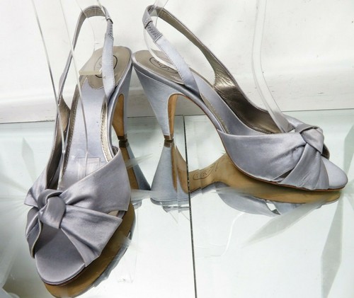Ash grey satin - , peep