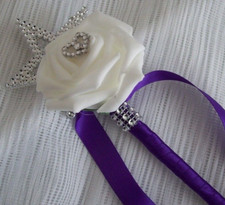 Wedding flowers Cadbury purple