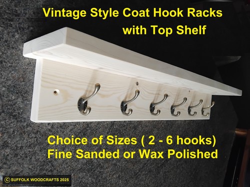 Vintage style coat hook rack - style,