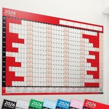 2026 Calendar Wall Planner Staff Holiday Calender Project Chart 14 Months