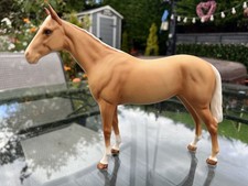 Beswick unglazed Palomino Horse 8” tall