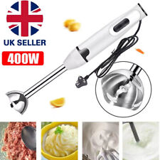 400W Hand Blender Electric Stick Blender Curry Puree Food Mixer Liquidiser NEW