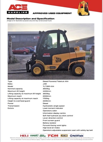 Jcb tlt35d 4x4 4wd - 4wd, teletruk