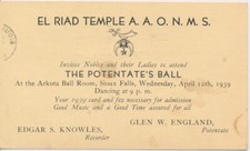 El Riad Temple A.A.O.N.M.S. Ancient Arabic Order of  Nobles of Mystic Shrine PC