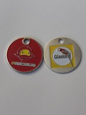 Lot 2 x metal shopping cart