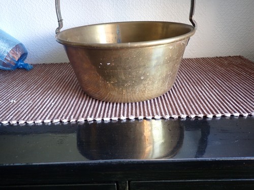 Vintage antique brass jam - vintage,