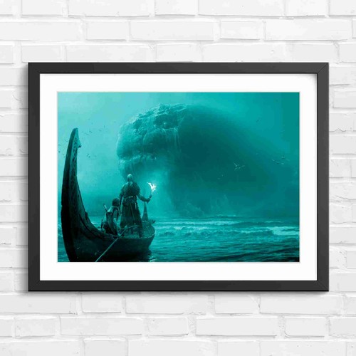 Fantasy viking warrior boat - viking,