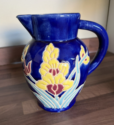 Large heavy blue - blue, yellow