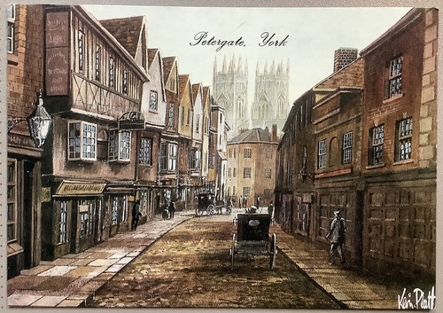 York petergate victorian scene - york,