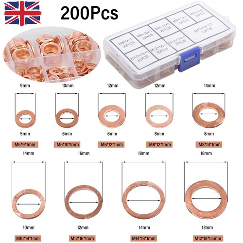 200pcs sizes m14 solid - 200pcs,