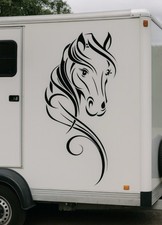 Horse Head Vinyl Decal – Large Equestrian Horsebox & Trailer Sticker