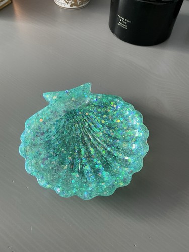 Aqua glitter shell - aqua,