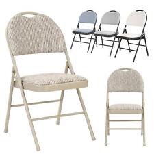 Folding Chairs Padded Fabric High Back Rest Studying Dining Office Event Chair