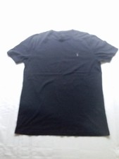 All Saints mens black ramskull cotton T- Shirt size medium ALLSAINTS