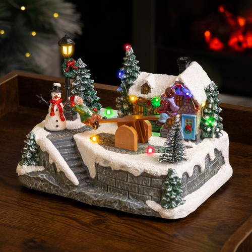 Christmas village scene - christmas,