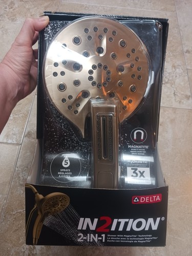 Delta dual shower heads - dual, new