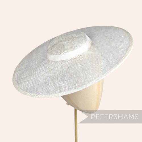 Cartwheel sinamay fascinator - cartwheel,