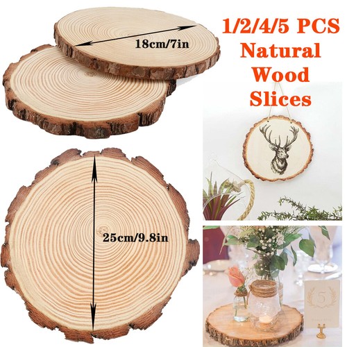 25cm pine wood slices round - 18-25cm,