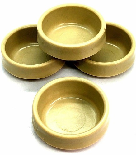 Castor cups 50mm cream - 50mm,
