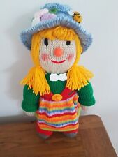 hand knitted toys. "SALLY SCARECROW"