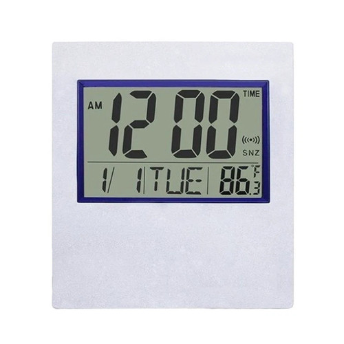 Large lcd digital silver - large,