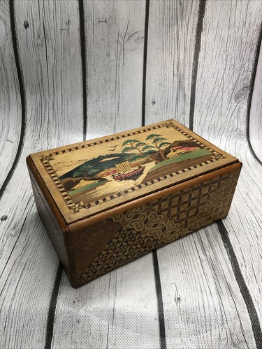 Vintage japanese puzzle box - vintage,