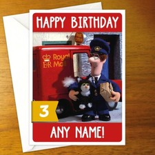 POSTMAN PAT Personalised Birthday Card - jess the cat royal mail