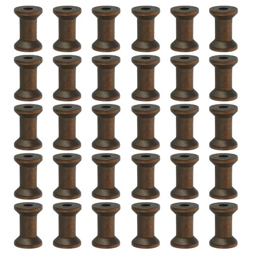 30pcs wooden empty spools - wooden,