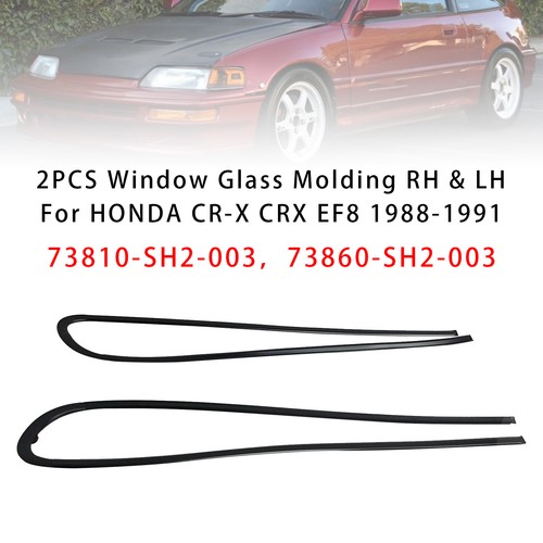 2pcs window glass - window, rh